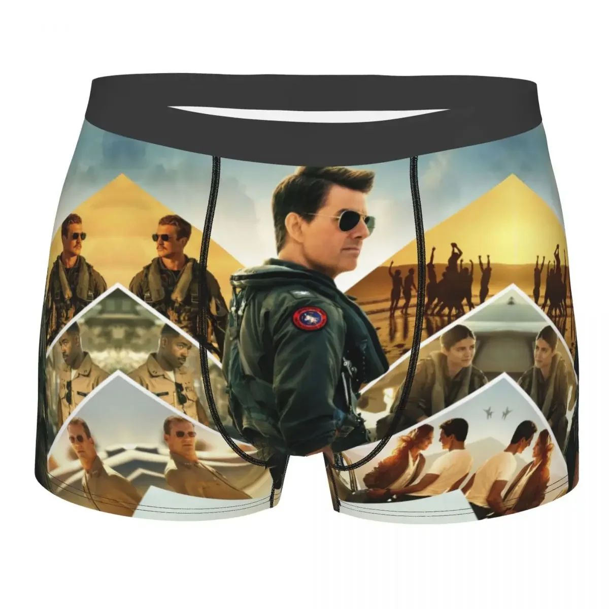 Custom Hot Film Maverick Top Gun Underwear Men Stretch Boxer Briefs Shorts Panties Soft Underpants For Homme