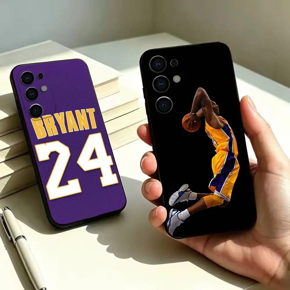 Basketball K-Kobe B-Bryant 24  Phone Case For Samsung S26,S25,S24,S23,S22 Black Soft Protective Phone Case