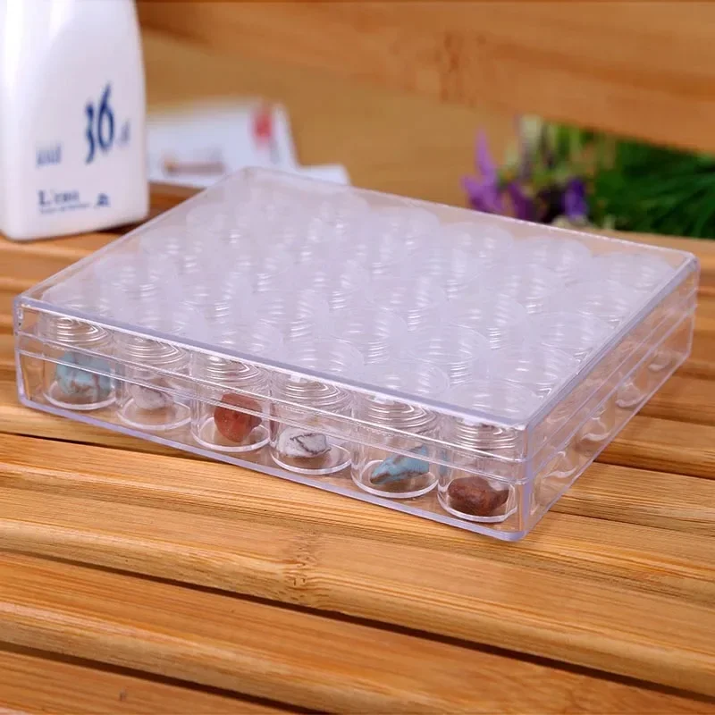 30/60/90/120 Slots Adjustable Plastic Storage Box Transparent Pill Jewelry Box Diamond Painting Accessory Tool Storage Organizer