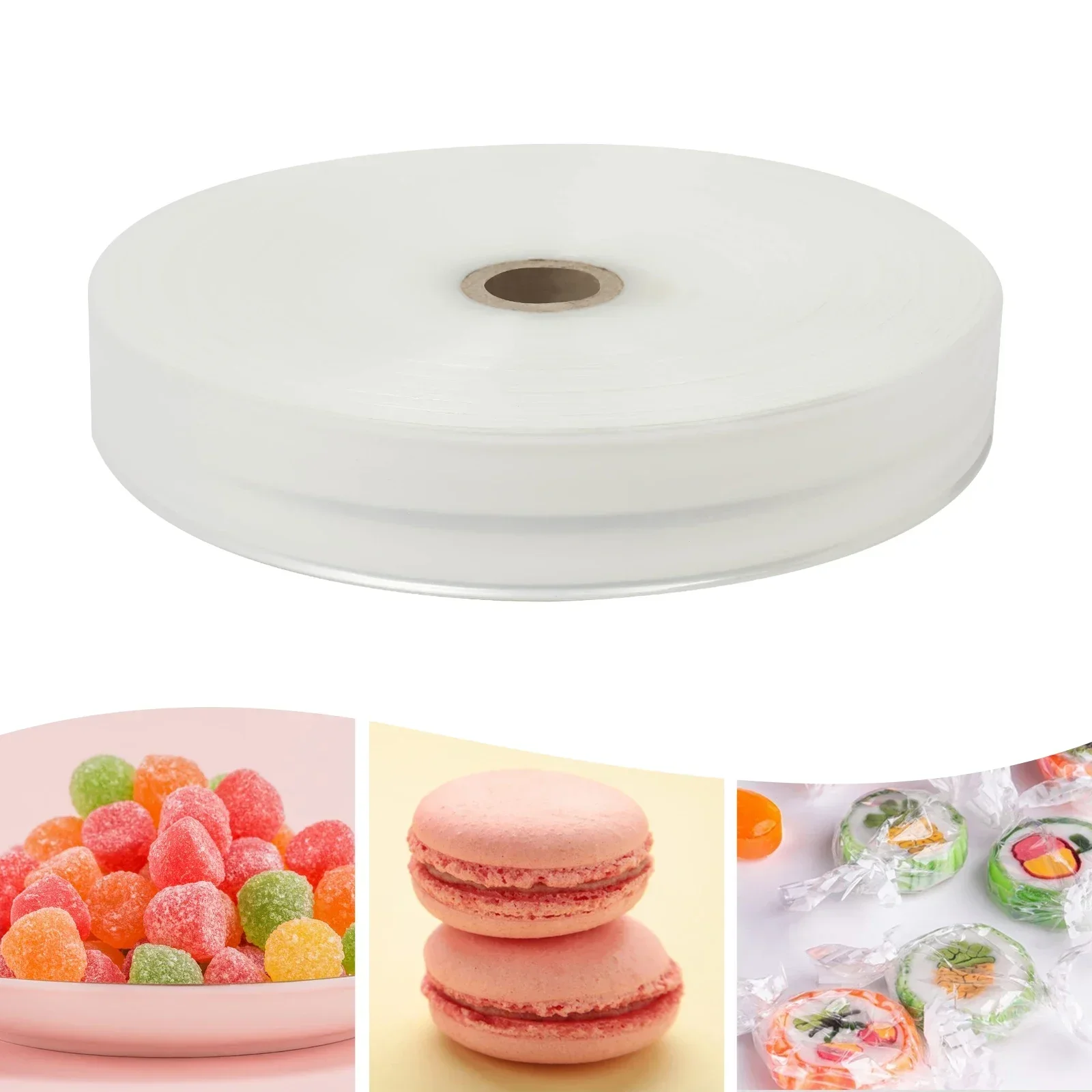 %A Long Plastic Roll Pulse Heat Sealed Bag Tear-Resistant Packing Bag Sealing Film for The Encapsulation of Fishing Rods/Steel