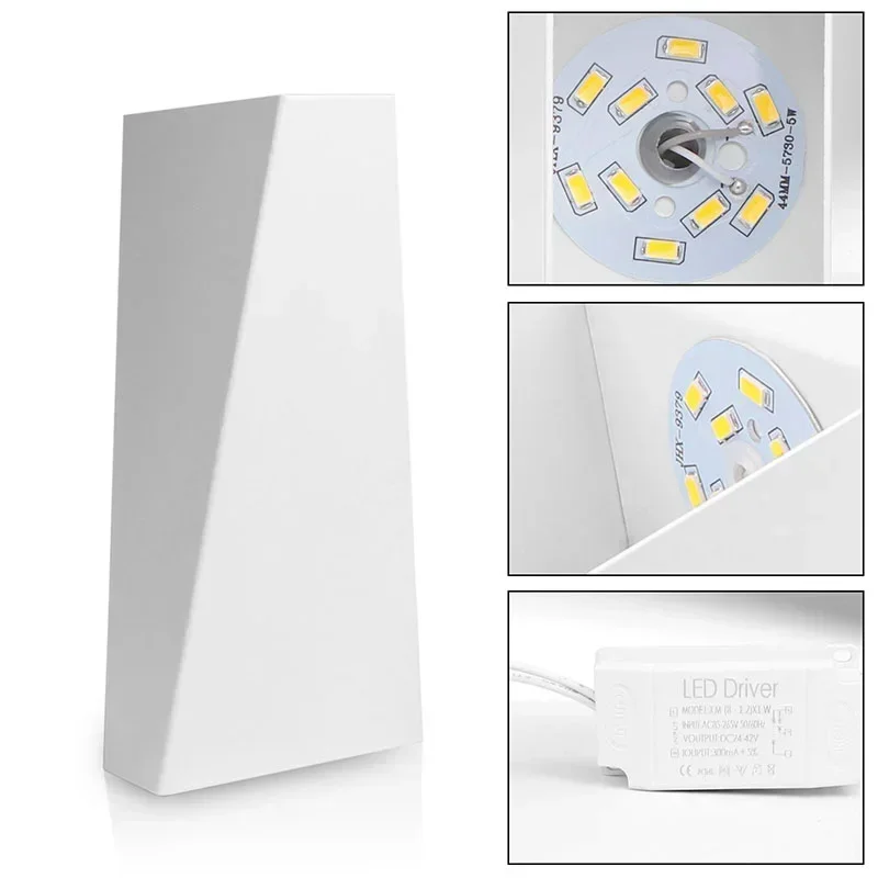 Mordern 10W Led Wall Light Dual-Head Geometry Wall Lamp Sconces for Hall Bedroom corridor lamp restroom bathroom reading lamp