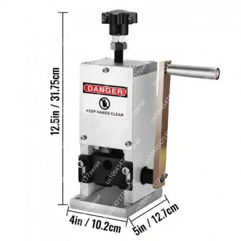 Manual Aluminum Alloy Wire Stripping Machine 0.06-0.98 Inches Hand Crank Portable Scrap Copper Recycling 50 Ft/min 5.85