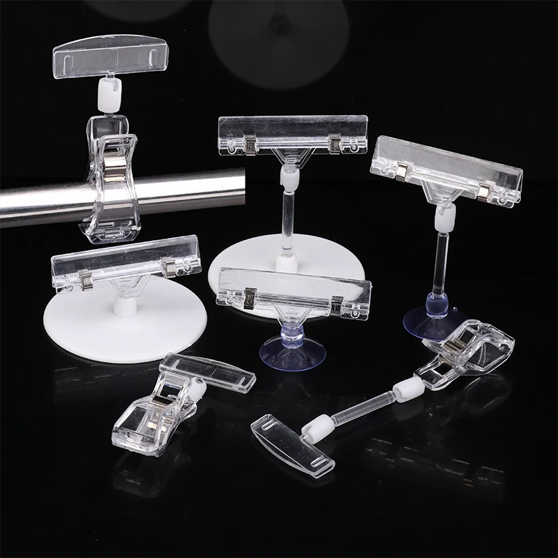 2/ Store Merchandise Pricing Tag Clips with Acrylic Signs 2/5PCS