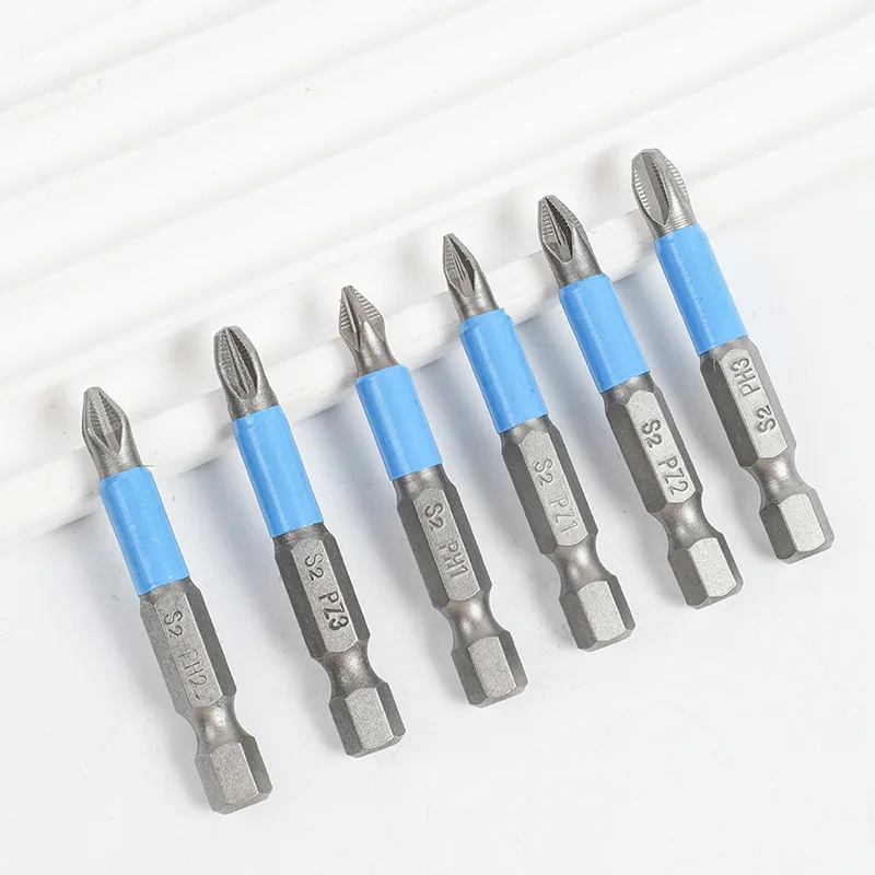 Punta per cacciavite a croce con anello magnetico forte antiscivolo in acciaio legato S2 Punta per cacciavite elettrico 50mm 65mm 75mm 100mm 150mm 200mm