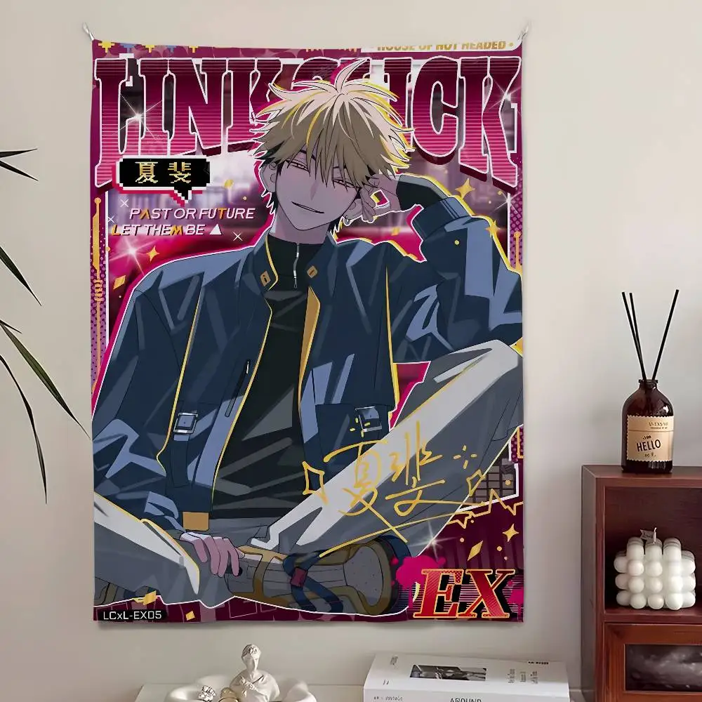 

Card L-LINK CLICKs Tapestry Bedroom Living Home Decor Bar Outdoor Festival Wall Hanging Decoration Background Art Banner