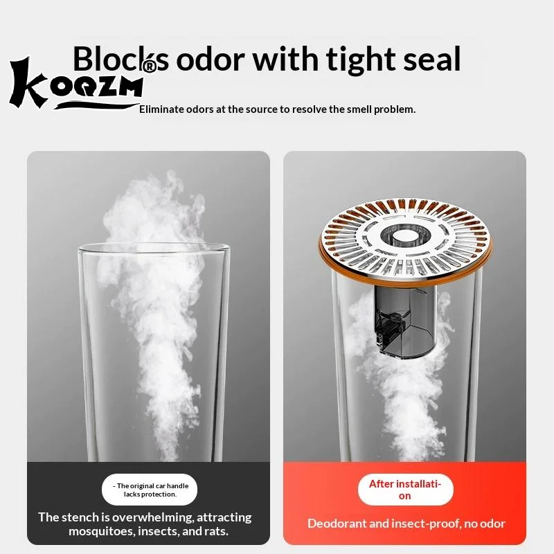 Draagbare anti-geur afvoerputje kern verwijderbare insectenpreventie wastafel filter vergiet afdichting stop voor keuken badkamer.