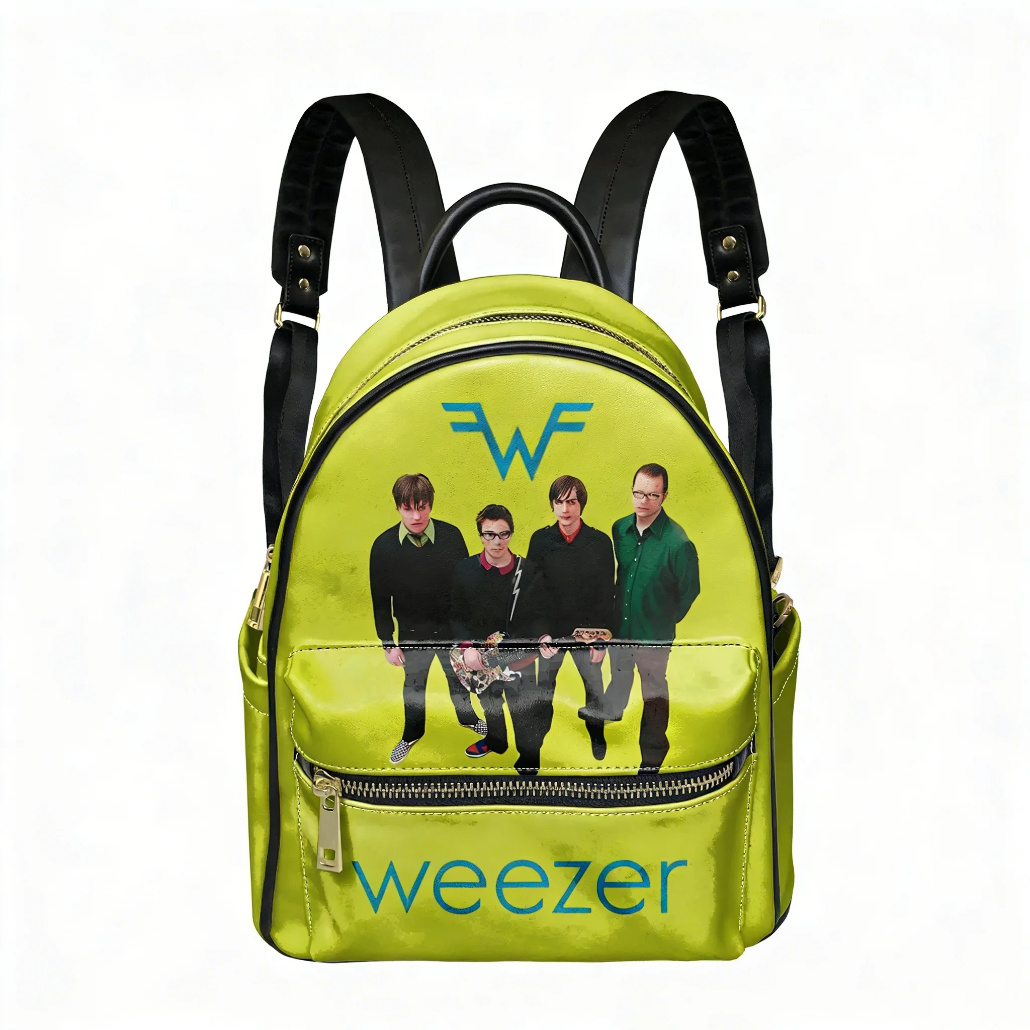 

Weezer Rock Band Backpack Womens Men Double Shoulder Bag Business Travel Bookbag Rucksack Gift Daypack