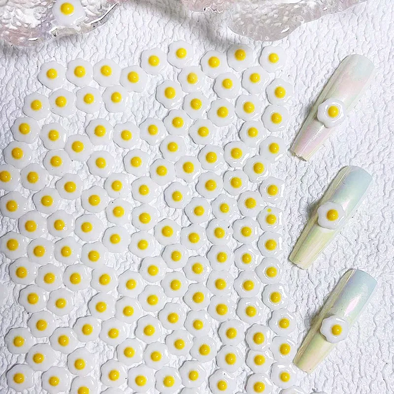 อุปกรณ์ตกแต่งเล็บรูปเป็ดเหลืองการ์ตูน 50 ชิ้น แบบเรซิ่น 3 มิติ สำหรับตกแต่งเล็บ DIY ดีไซน์ใหม่ อุปกรณ์ทำเล็บ