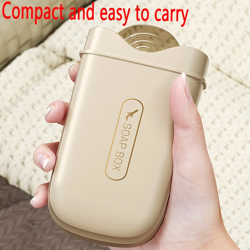 New Portable Travel Soap Box Two Colors Waterproof Stylish Compact Easy To Carry Drawer type Bathroom Storage Sealed Box