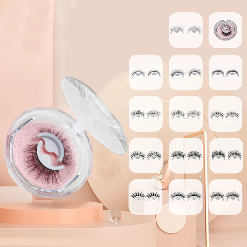 High Quality False Eyelashes Type Eyelashes Upgraded Lash U-shaped Transparent Stem Soft Natural Eye Lashes Makeup Tools