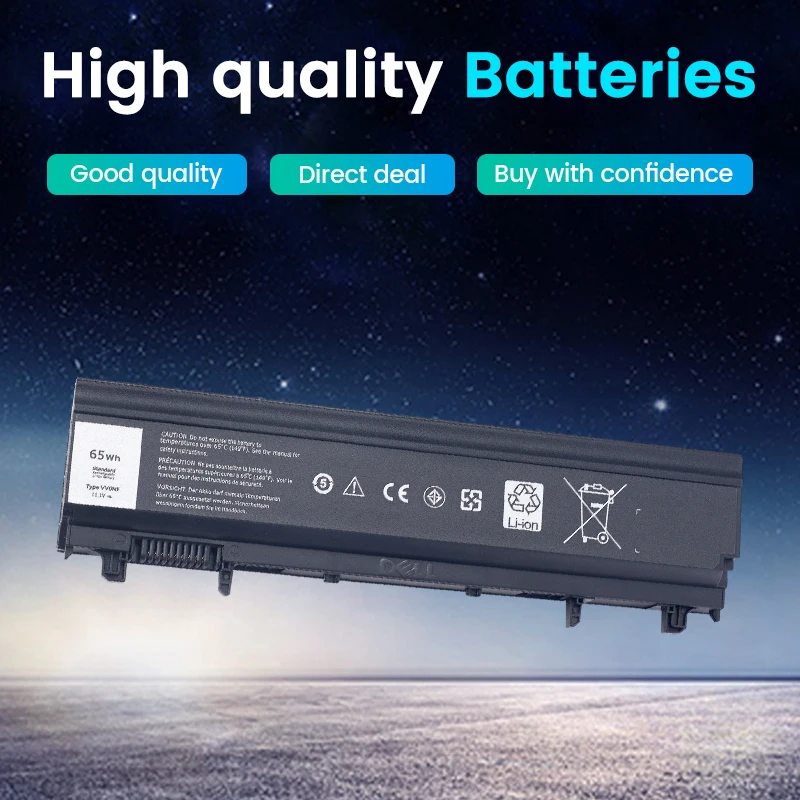 SOMI VV0NF Laptop Battery for DELL Latitude E5440 E5540 Series VJXMC N5YH9 0K8HC 7W6K0 FT6D9 11.1V 5200MAH