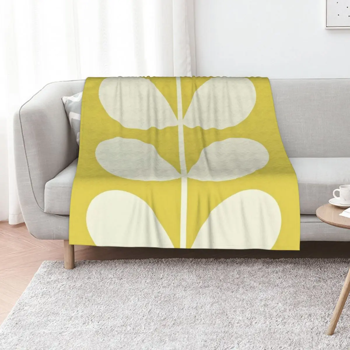 Orla Kiely Multi Stem Dark Yellow Throw Blanket Bed bed plaid Moving Sofas Loose Blankets