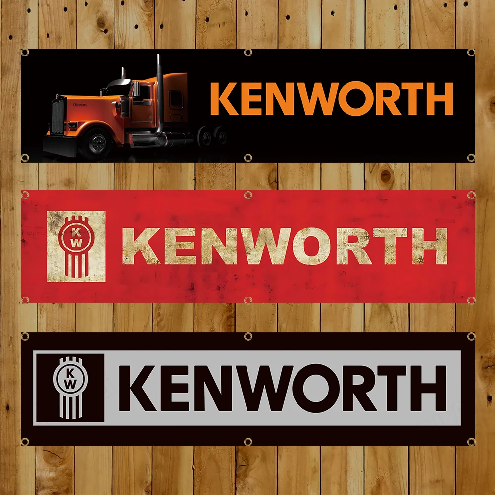 

60x240cm K-Kenworths Racing Banner Flag Tapestry Polyester Printed Flag Garage or Outdoor For Decoration
