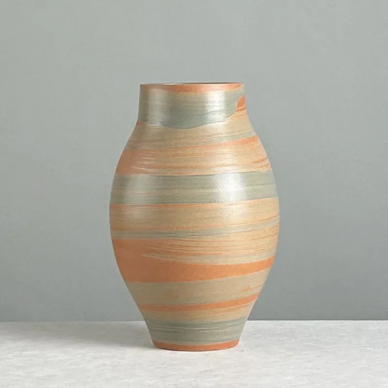 for Jingdezhen Ceramic Vase Oil Painting Fresh Cut Flowers New Chinese Water Flower Grower Living Room Model Room B and B