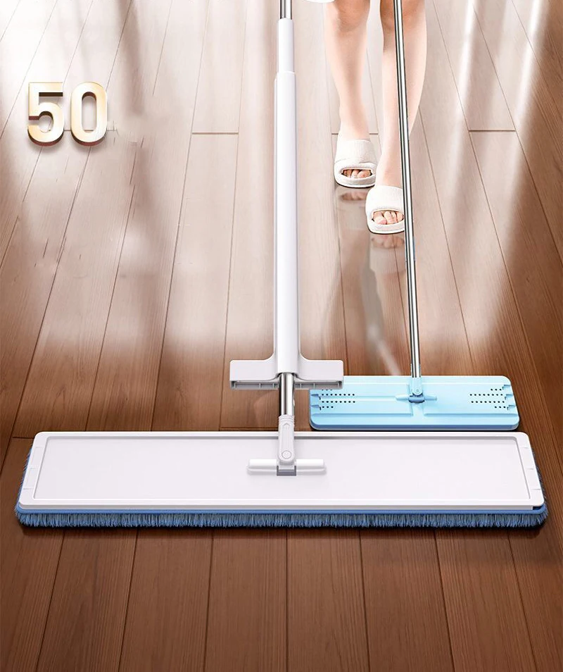 

Super Big Size Mop Squeeze Microfiber Free Hand Washing Hard Floor Tile Wringer Mopping Household Cleaning Long Handle Balai