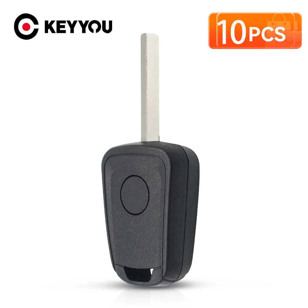 

KEYYOU 10PCS For Chevrolet AVEO Vauxhall Opel Camaro Cruze Equinox Impala Malibu Sonic Fob Case NEW Transponder Car Key Shell