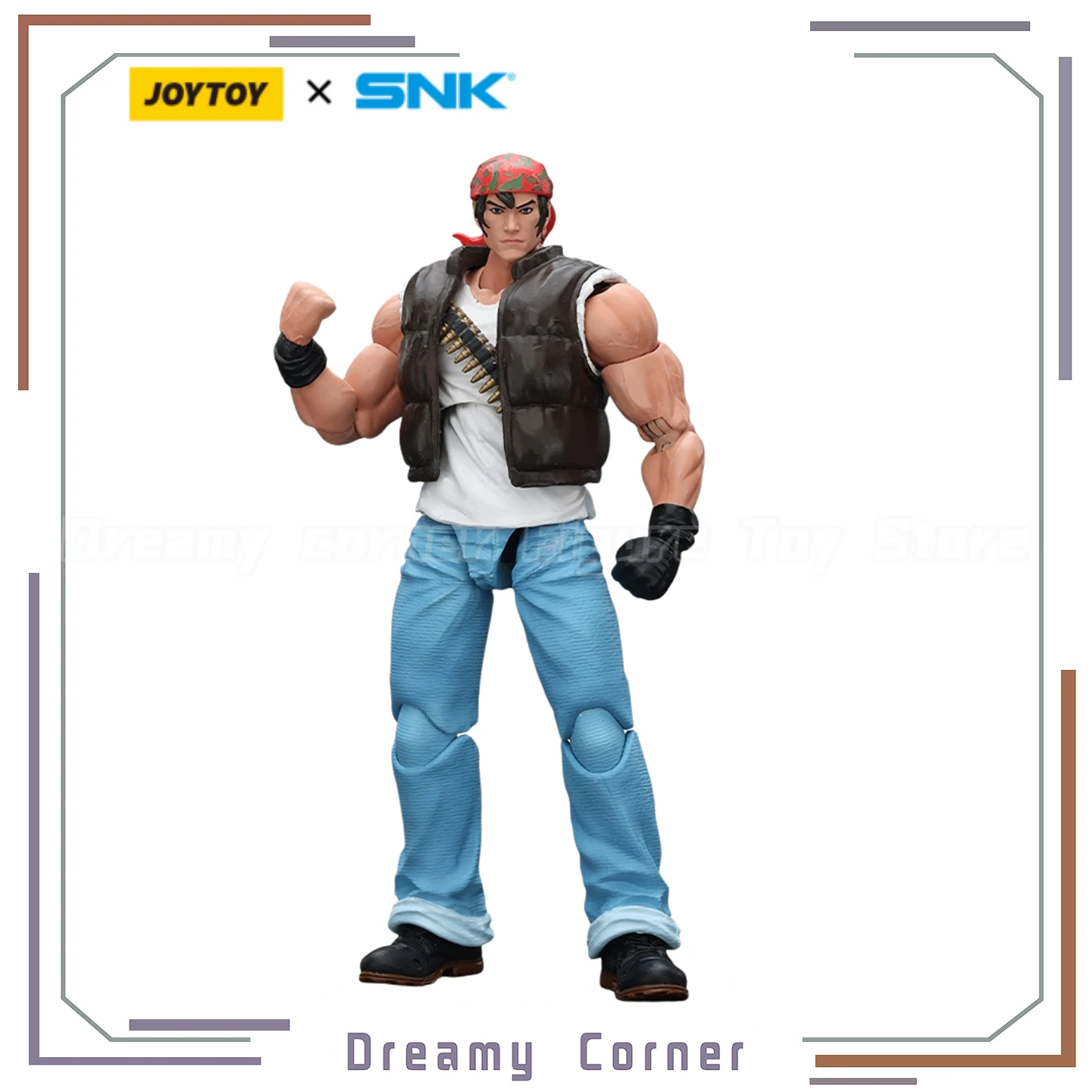 

【In Stock】JOYTOY KOF'98UM Ikari Warriors Team Ralf Jones 1/18 Action Figure Toy Model Gift