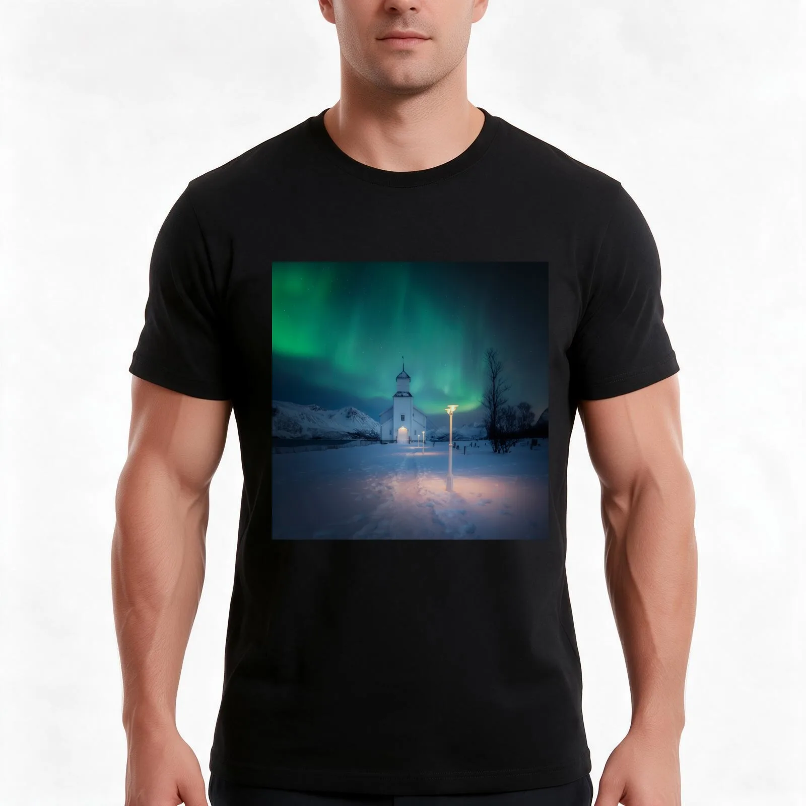AURORA T-Shirt, Summer Casual Cotton Tee, Oversized Streetwear Tops, Vintage Graphic Print, Loose Fit Short Sleeve, 100% Cotton