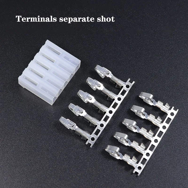 50PCS CH 3.96 Connector Plug Shell 3.96MM Pitch 2P 3 4 5 6 7 8-12Pin Connector Plug Terminal Block (Molex KK 396 Style)