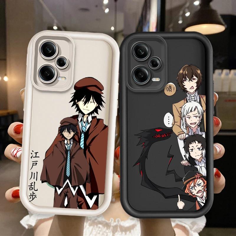 B-Bungos S-Stray Dogs Cartoon For Xiaomi Redmi Note 12 11 11S 10 9 8 7 Pro K50 K40 Ultra 4G 5G Eye Ladder Cover Capa Fundas