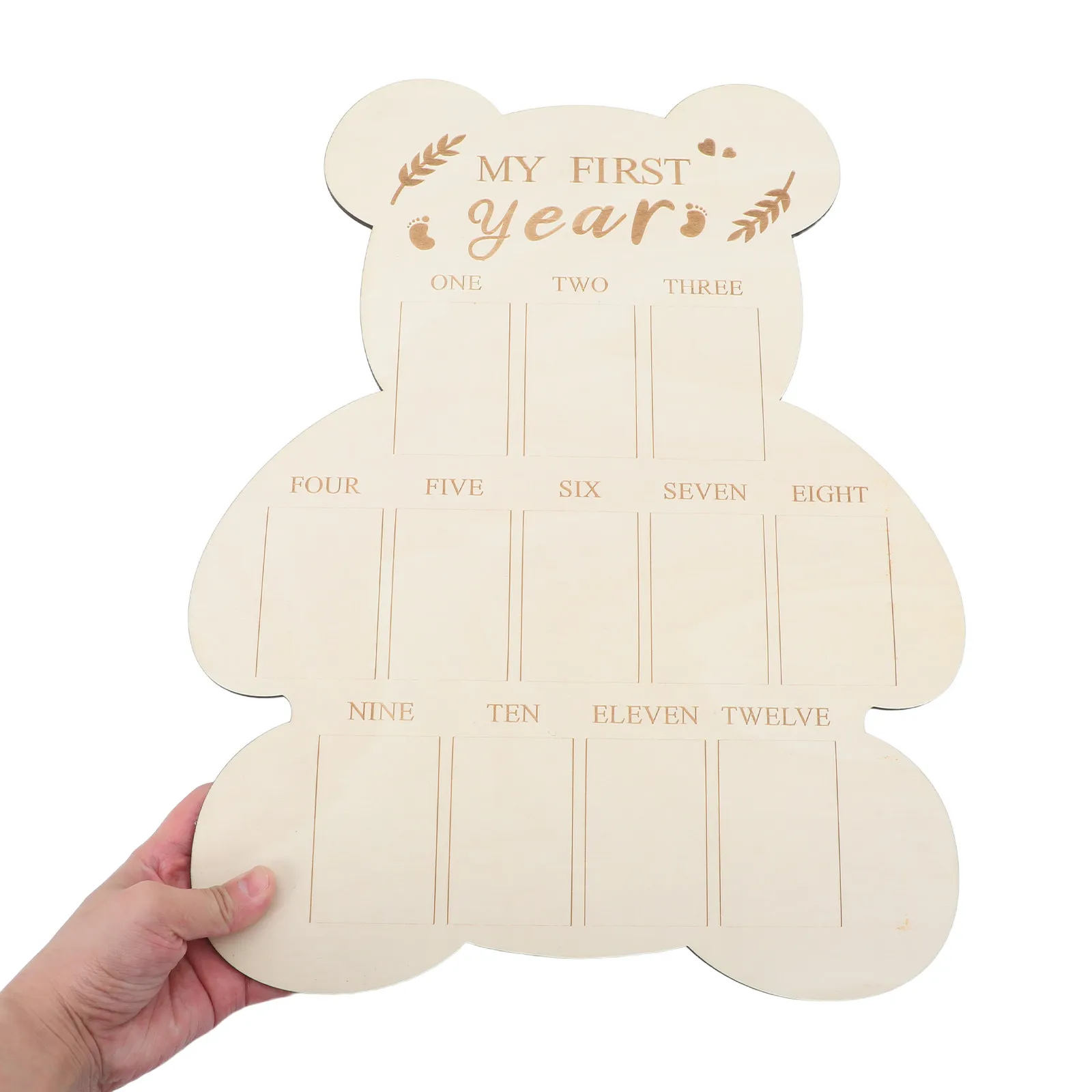 photo-board-cute-bear-shaped-wooden-baby-milestones-frame-12-months-monthly-photo-display-board-first-birthday