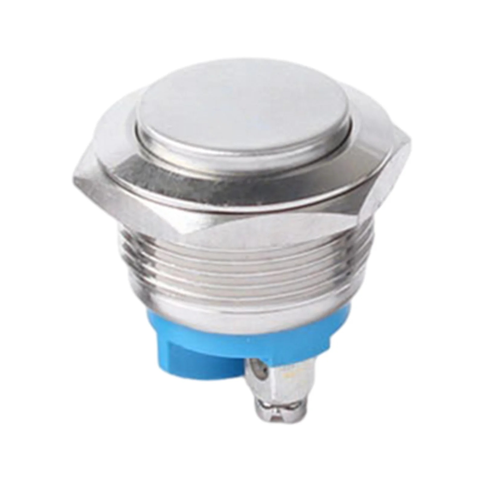 Push Button Button Switch Start Waterproof 12-24V 1NO Switch Metal Momentary Nickel-Plated Brass On Off Horn Switch