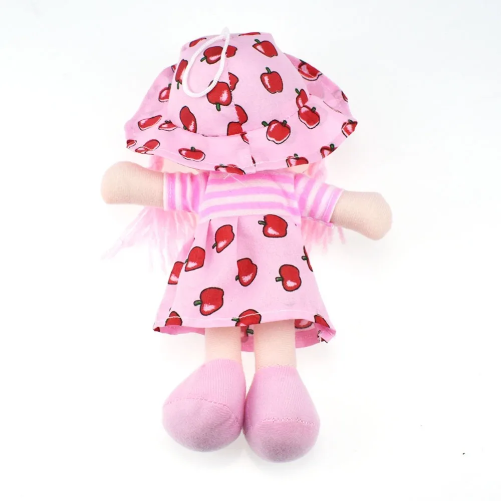 Lindas muñecas de trapo de 25cm, falda de fruta, sombrero, juguetes de peluche suaves, regalos de cumpleaños y Navidad para niñas de dibujos animados