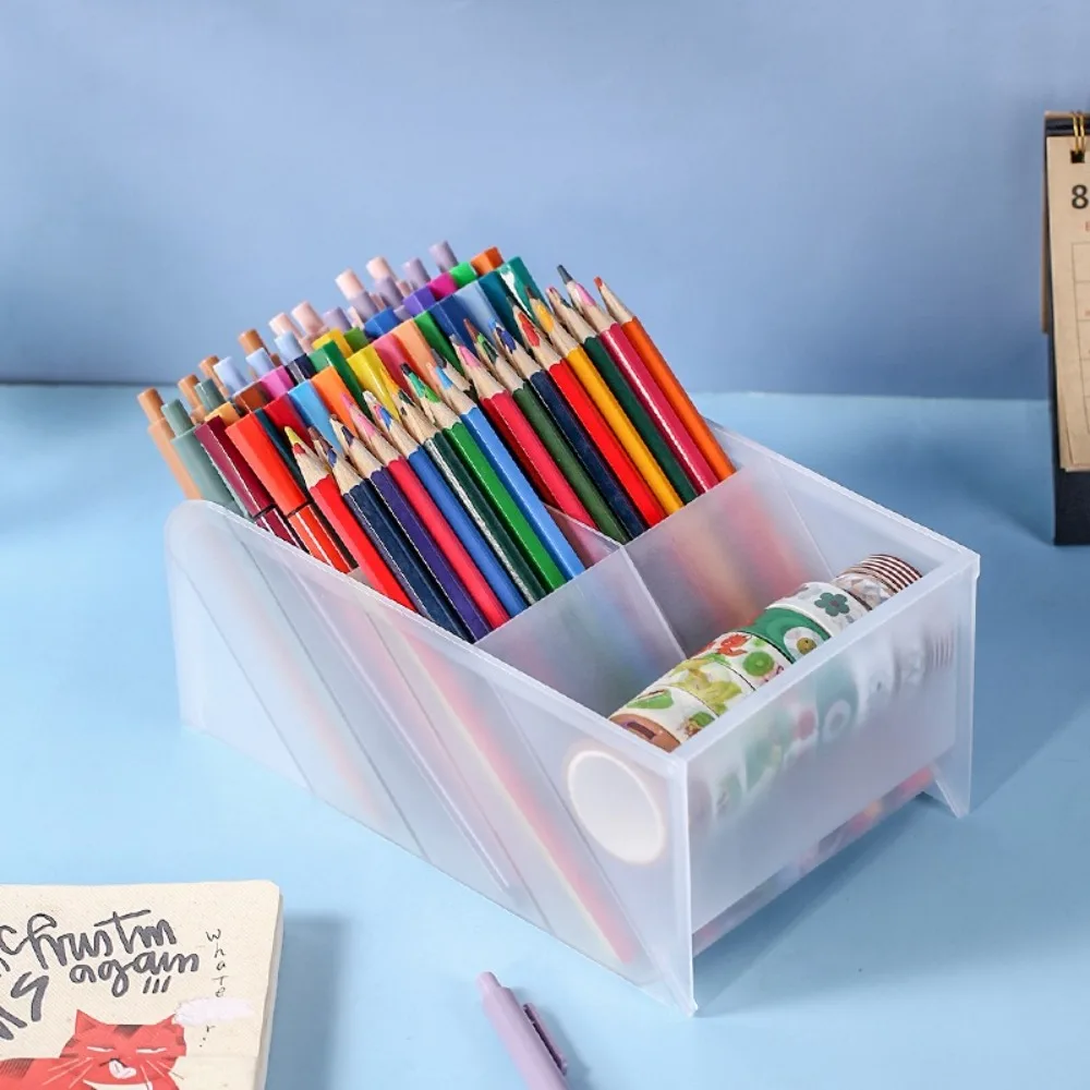 High Quality 9 Compartment Pencil Display Holder Vertical Oblique Insertion Type Marker Storage Pen Holder Bedroom