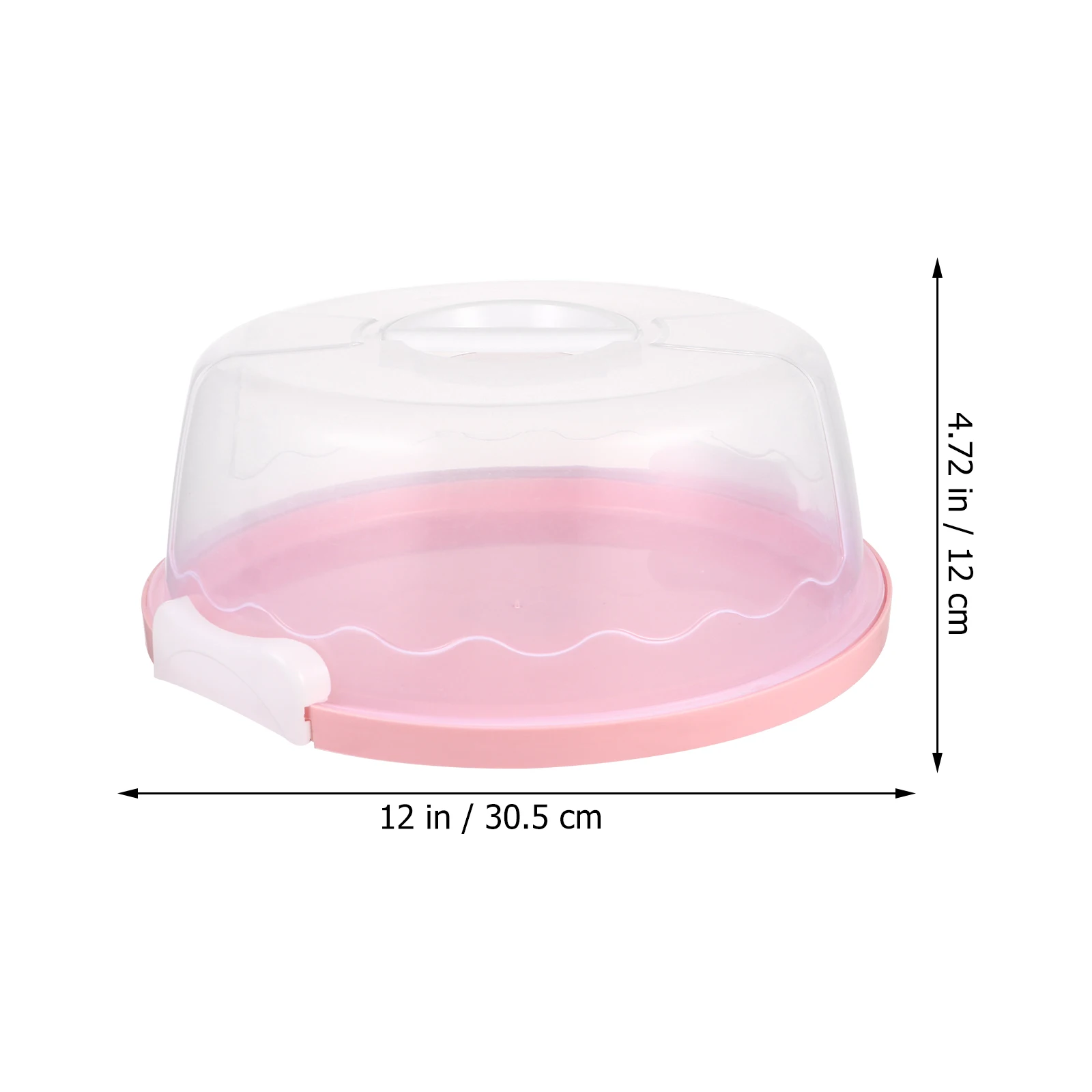 

Hand-held Plastic Cake Box Transparent Boxes Carrier with Lid Portable Container Holder Handle Clear Travel Containers Lids