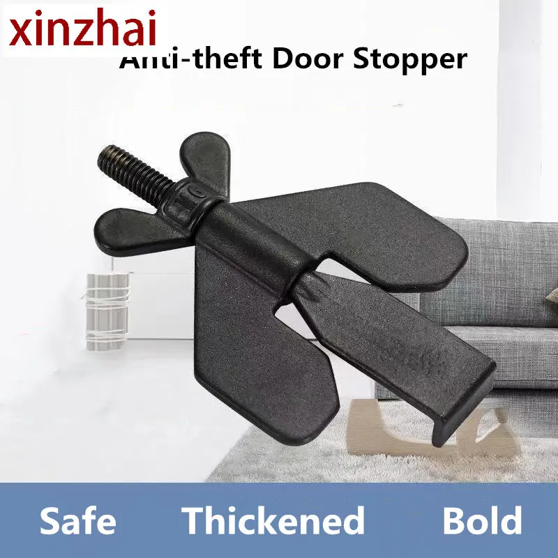 Portable Door Blocker Anti-theft Door Block Door Lock Travel Home Interior Door Blocker Anti-theft Bolt Door Stopper