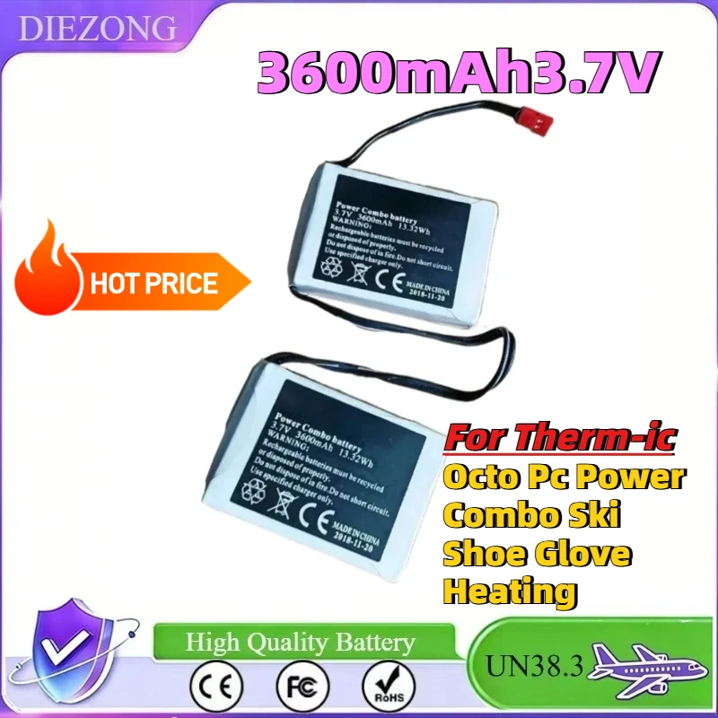 In Stock Brand New For Therm-ic Octo Pc Power Combo Ski Shoe Glove Heating Battery High-Performance 3600mAh3.7V