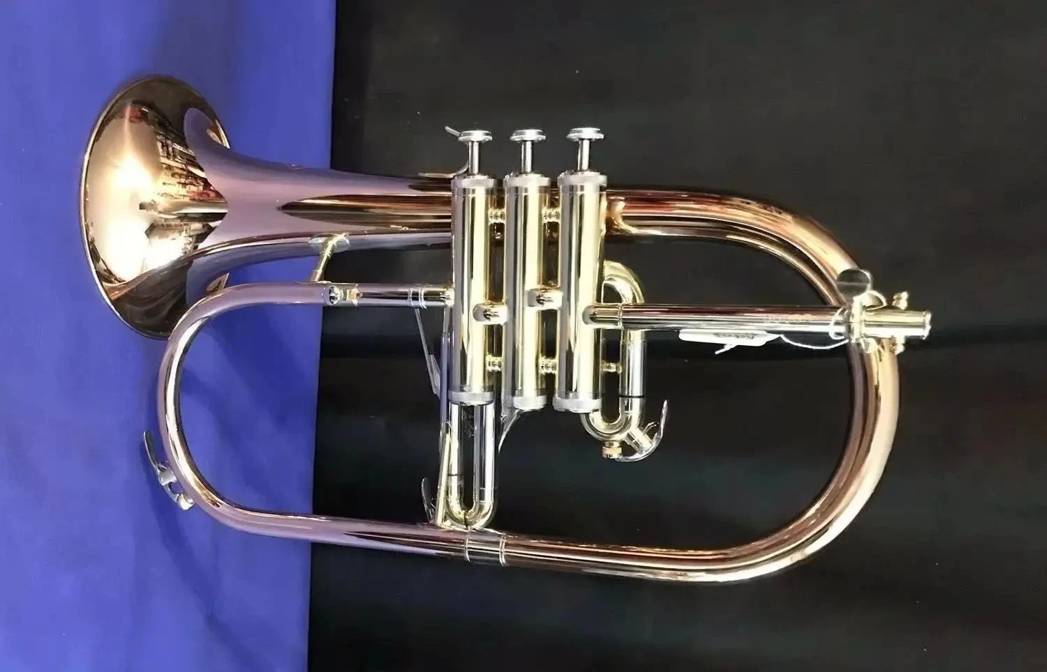 New Arrival Bb Flugelhorn  Red Brass Bell High Quality Musical Instruments Professional with Case MouthpieceJBFH-1150