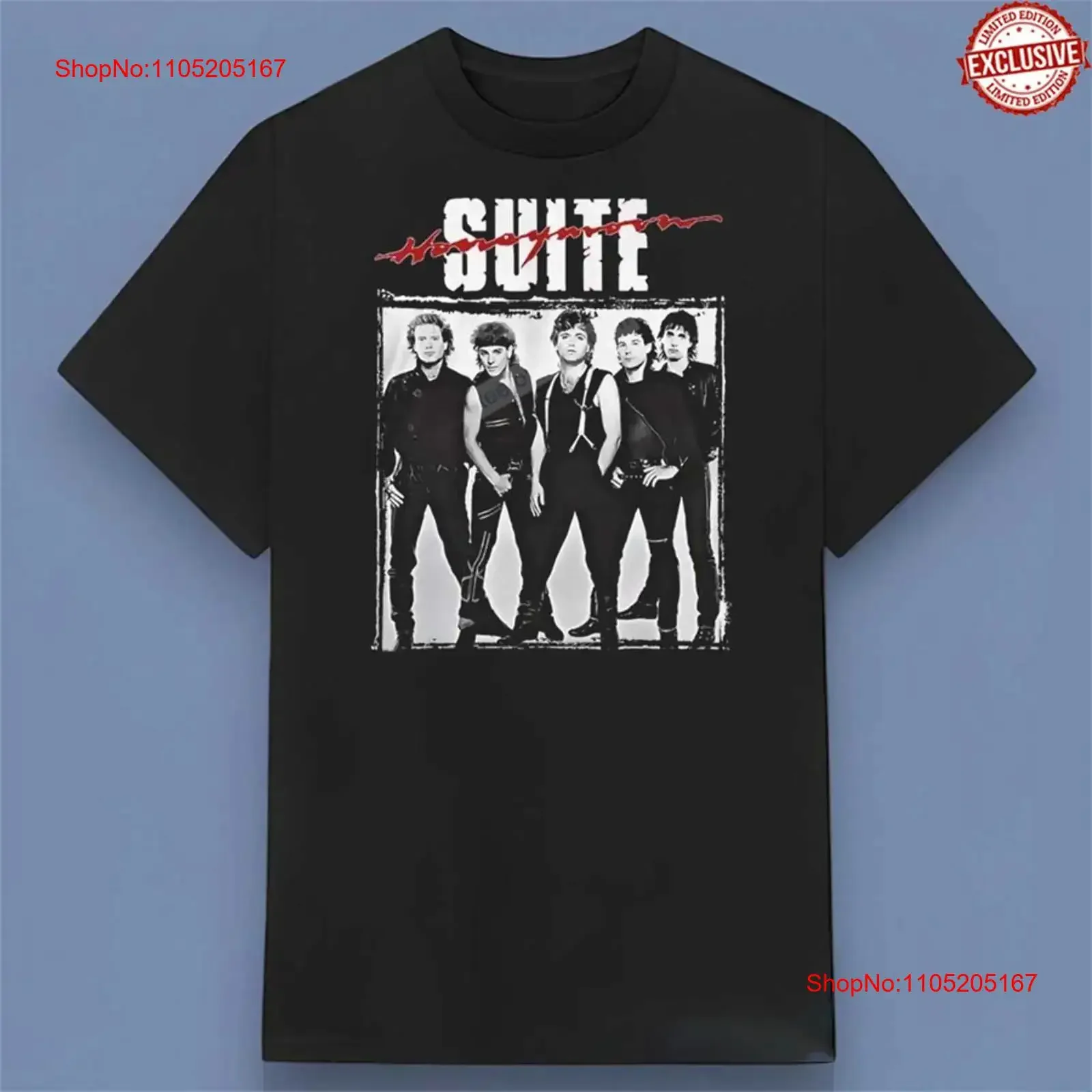 

Honeymoon Suite Rock Music T Shirt vintage Washed Breathable Stylish Top For Everyday Wear fashion Comfortable Stretched