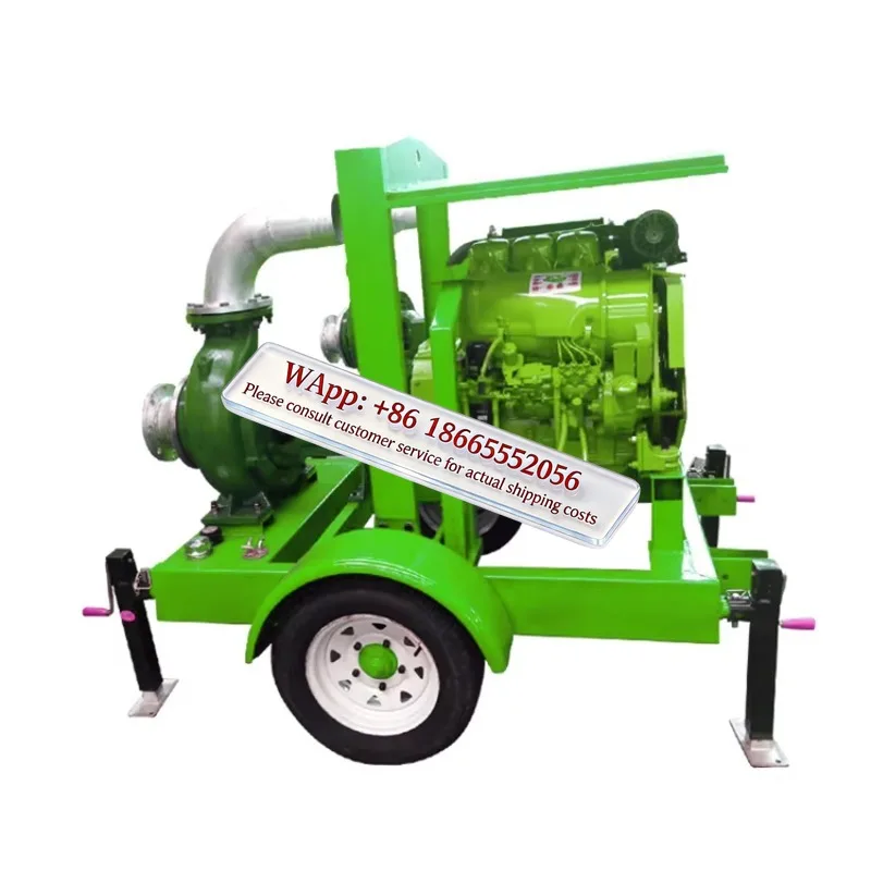 Deu tz Die sel Engine Water Pump Irrigation Mobile Type Centrifugal 8 Inch OEM Cast Steel BST Low Pressure Wastewater Treatment
