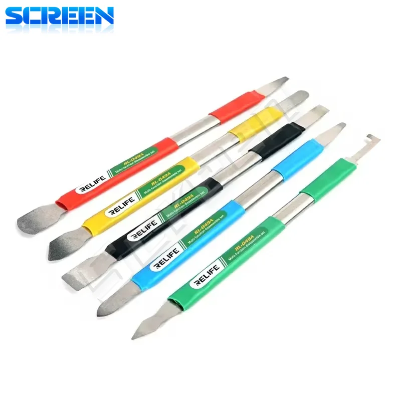 

RELIFE RL-049A Double-headed Multi-function Prying Knife for Iphone Android Remove The Glass Back Cover Tin Scraping Knife sets