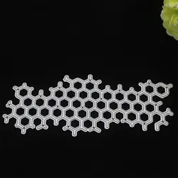 Honeycomb Cutting Die Exquisite Lace Carbon Steel Embossing Knife Mould Template Holiday Greeting Cards Making Supplies
