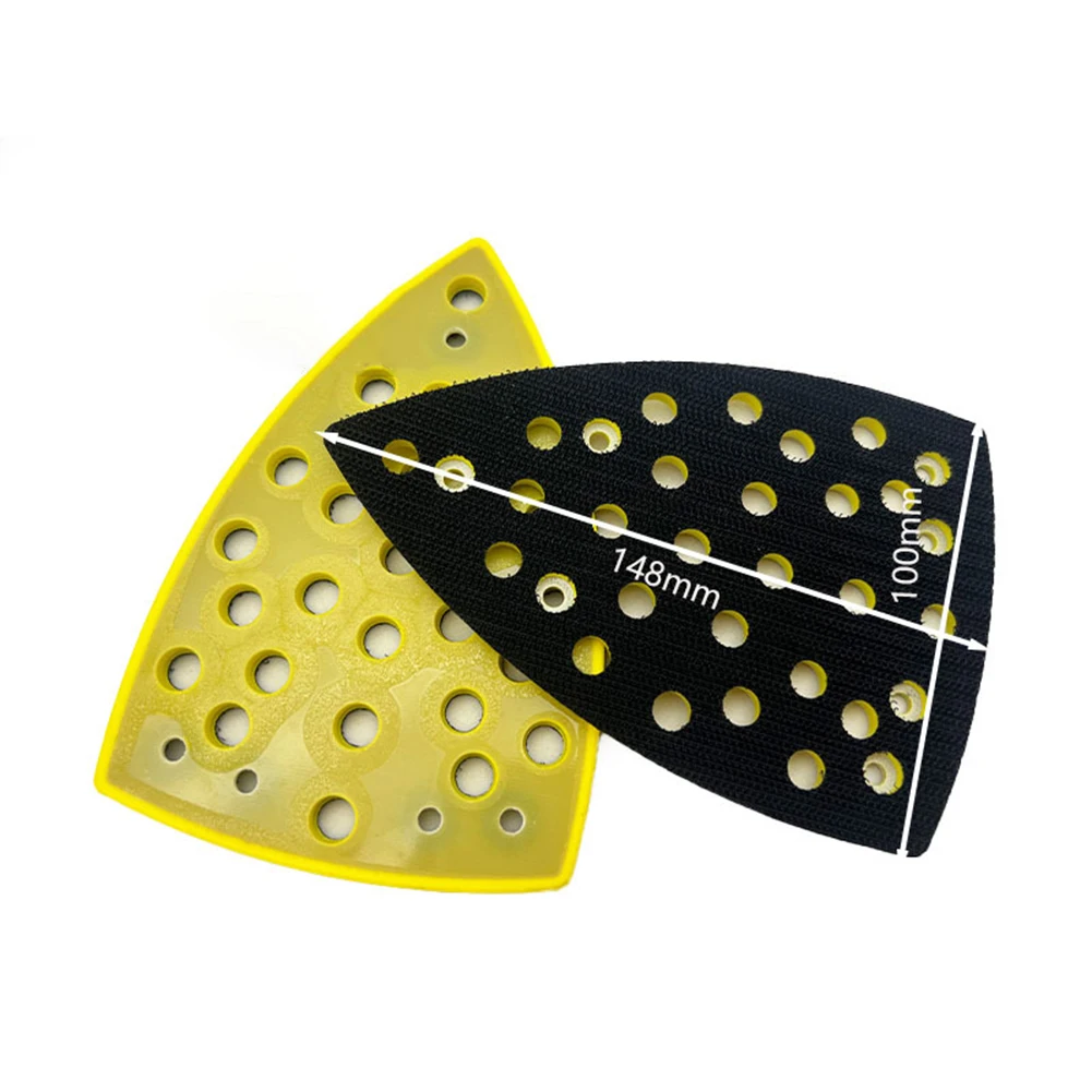 1pc 32-Holes Sanding Pad Grinding & Polishing Discs Triangular Sander Polishing Pad Power Tool Accessories 100mm*148mm