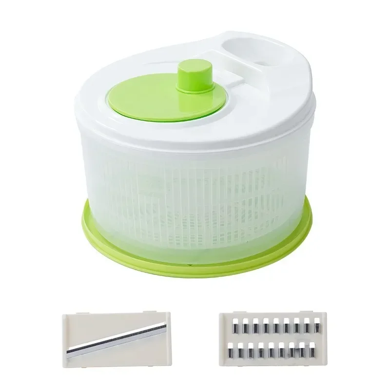 

1pcs Vegetables Dryer Salad Spinner Fruits Basket Vegetables Washer Dryer Fruit Drainer Lettuce Spinner Colander Kitchen Gadgets