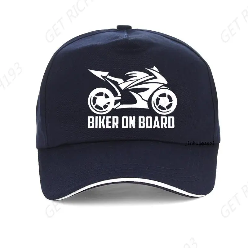 Hot Creative Biker On Board Men Hat Cartoon Motorcycles Racing Baseball Cap Unisex Outdoors Sun Snapback