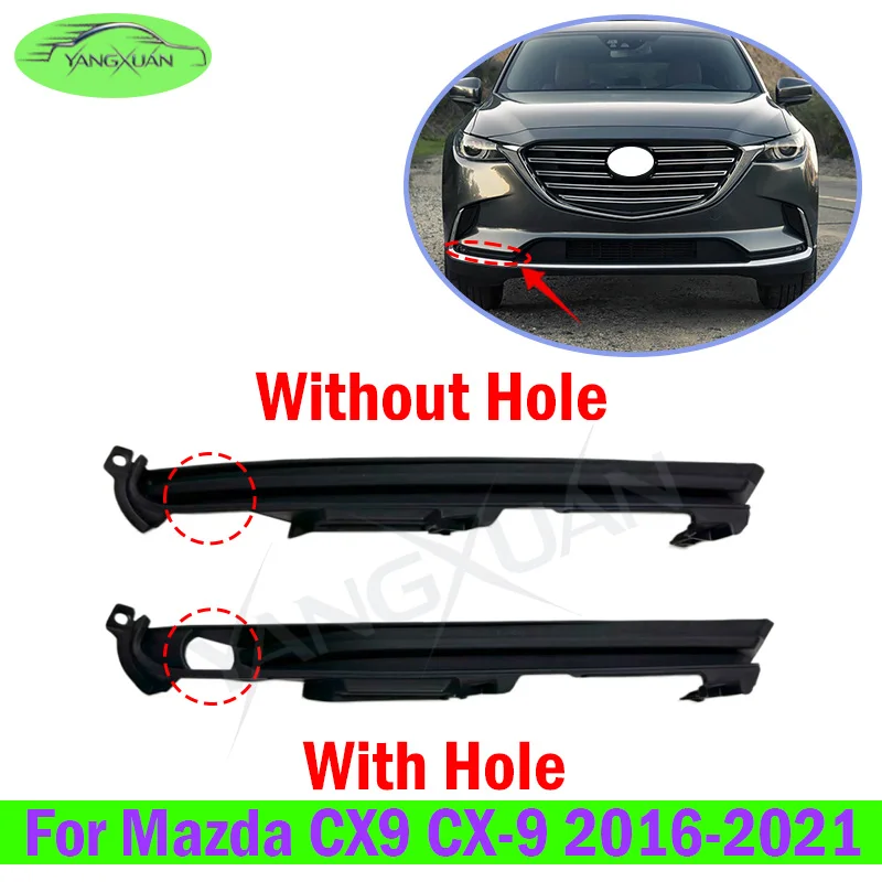 Front Bumper Fog Light Frame Cover For Mazda CX9 CX-9 2016-2021 Daytime Light Frame Cover Decorative Strip