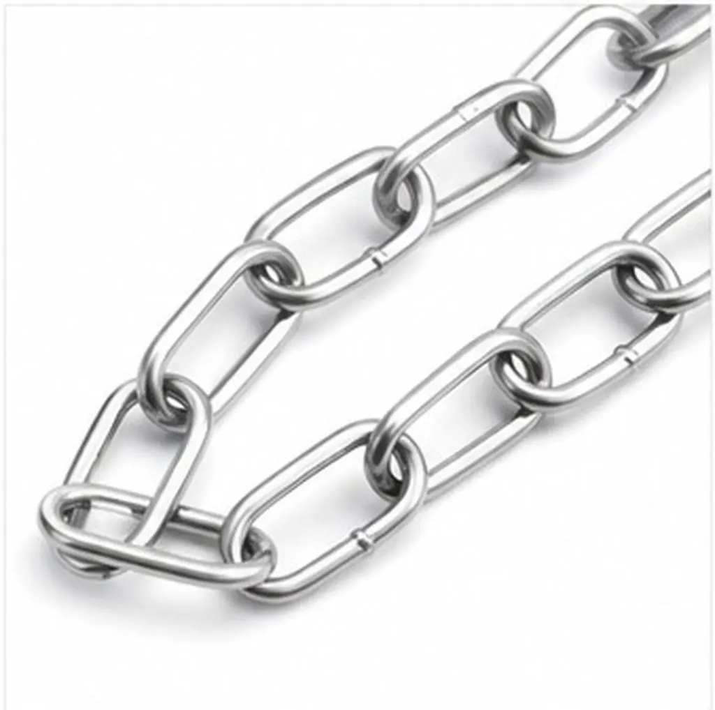 1 Roll Stainless Steel Hanging Chain Light Duty Metal Chain Link for Home Outdoor Camping Hanging Plant Bird Feeder Utility