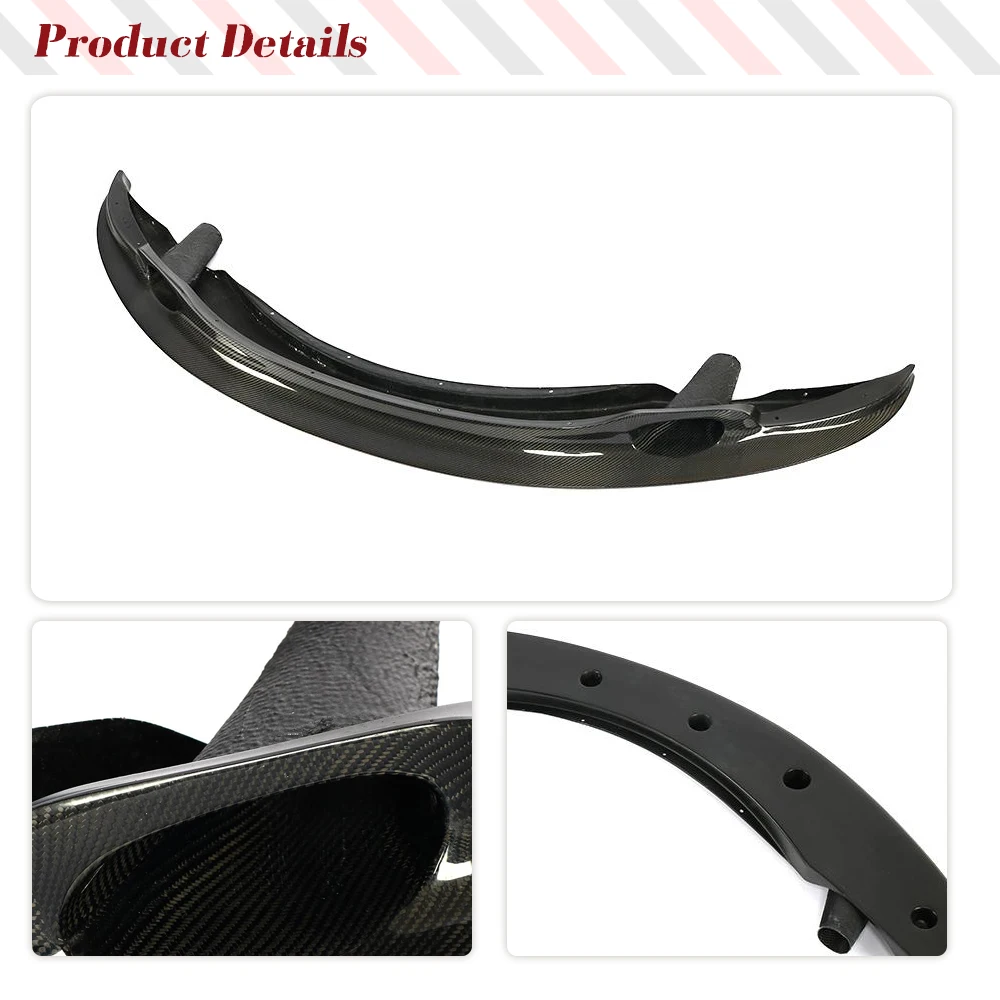 For BMW 3 Series M3 E90 E92 E93 2008-2013 Carbon Fiber Car Front Lip Front Bumper Spoiler Splitter Protector Racing Body Kits - Image 5
