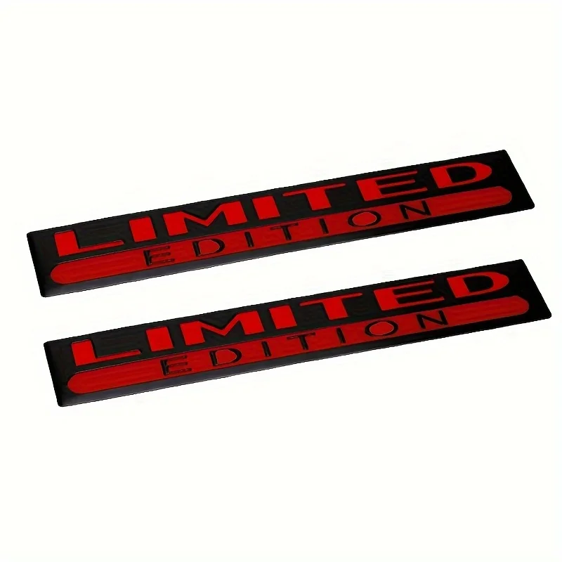 2PCS Metal Limited Edition 3D Car Body Badge Sticker Trunk Limited Edition Fender Emblem Decal Accessorie For Car Motorcycle Bik - view 5