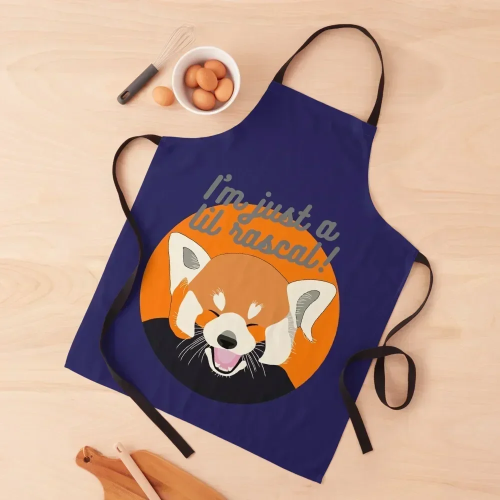 

Cute Red Panda is a Rascal Apron Chef Uniform Women's Kitchen Kitchen Kawaii Accessories For Nail Stylist Apron