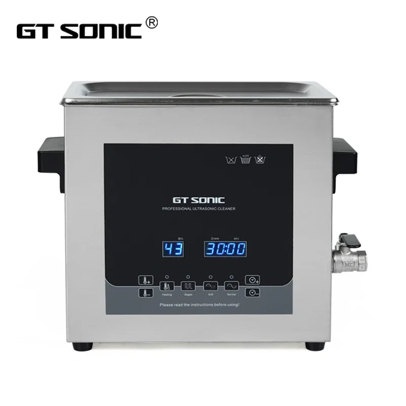 GT SONIC-D6 6L stainless steel bath sonicator for laboratory equipment ultrasonic cleaner