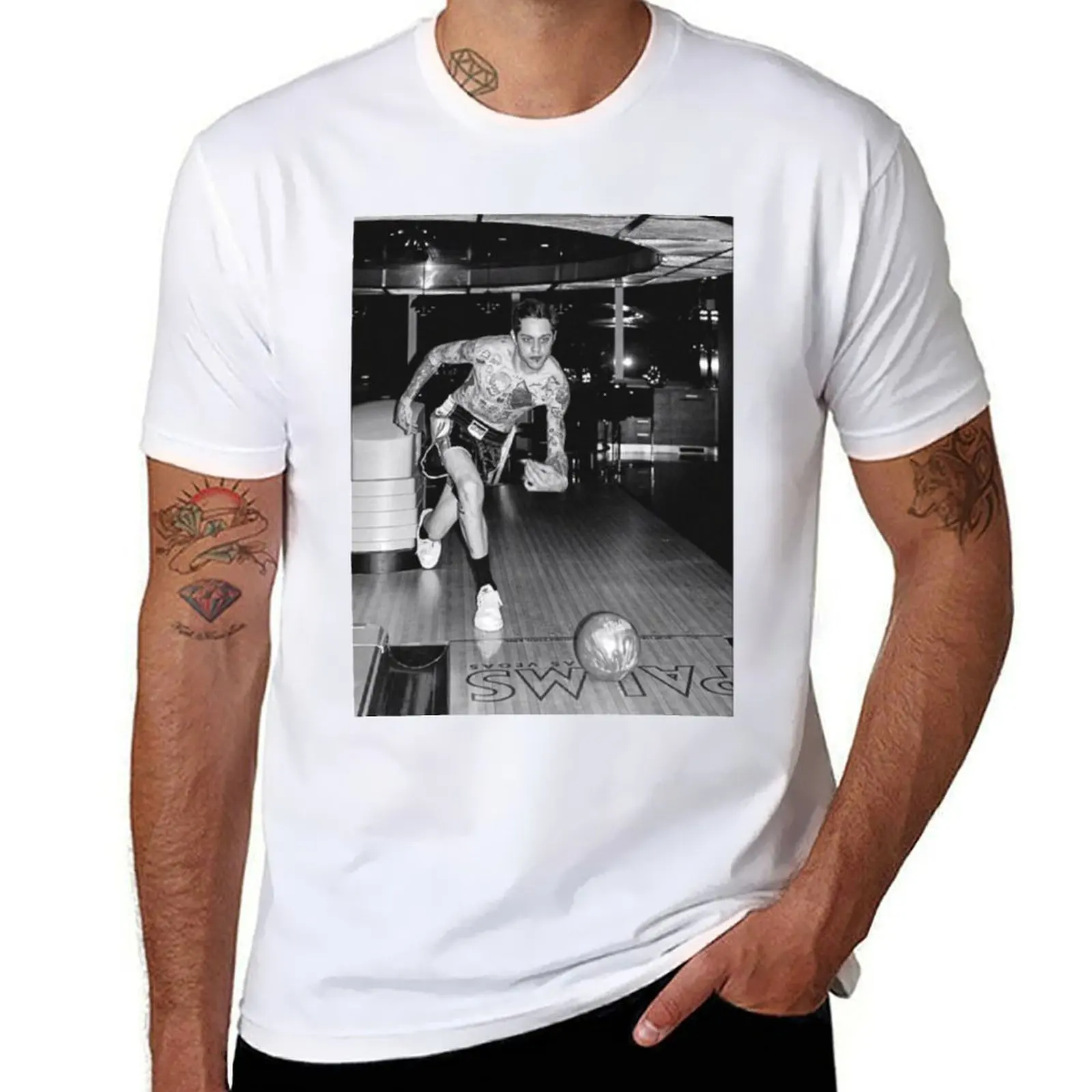 

Bowling pete Davidson T-Shirt t shirts for man cotton funny t shirts for man slim fit T-Shirt