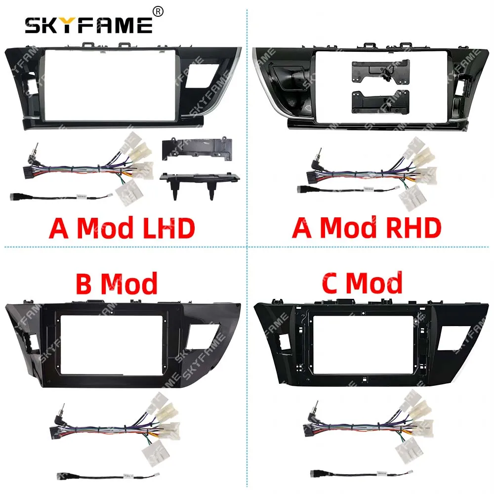 SKYFAME Car Frame Fascia Adapter Android Radio Dash Fitting Panel Kit For Toyota Corolla Altis Toyota Levin Corolla