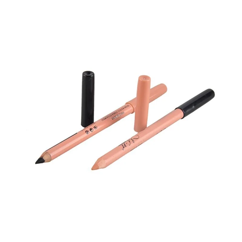 Delineador à prova d'água de cabeça dupla, delineador preto + corretivo em gel, caneta delineadora, maquiagem, beleza dos olhos, cosméticos profissionais de duração