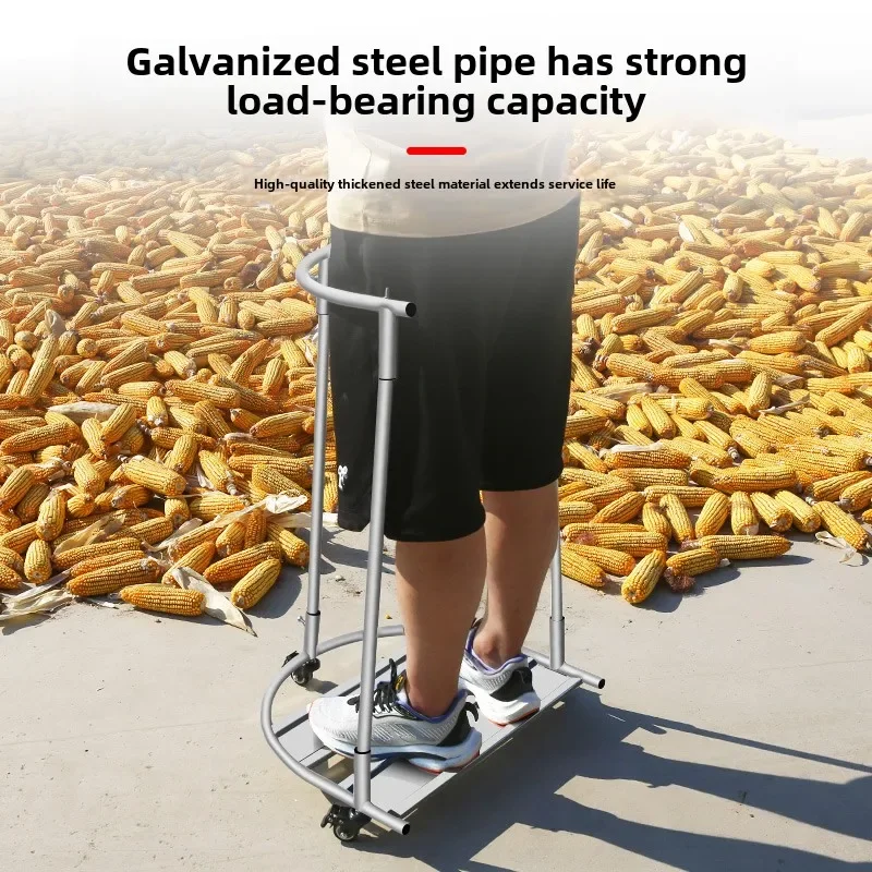 Innovative Corn Stick Bagging Support Frame with Woven Bag Holder for Agricultural Harvest Grain Rice Bag Stuffer