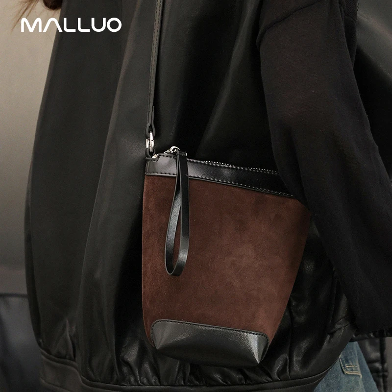 

Female Soft Cowhide Durable Handbags Women's Frosted Cow Leather Retro Shoulder Bag Ladies Fashion Trend Luxury Designer Bags